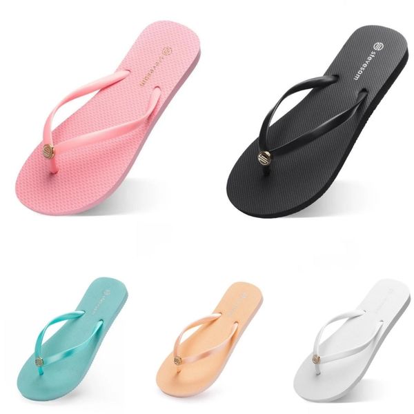 Moda Chinelos Flip Flops Sandálias de Praia Sapatos Tipo 538 Verão Schuhe Esporte Sneaker Mulheres Verde Amarelo Marinha Bule Branco Rosa Marrom 35-38