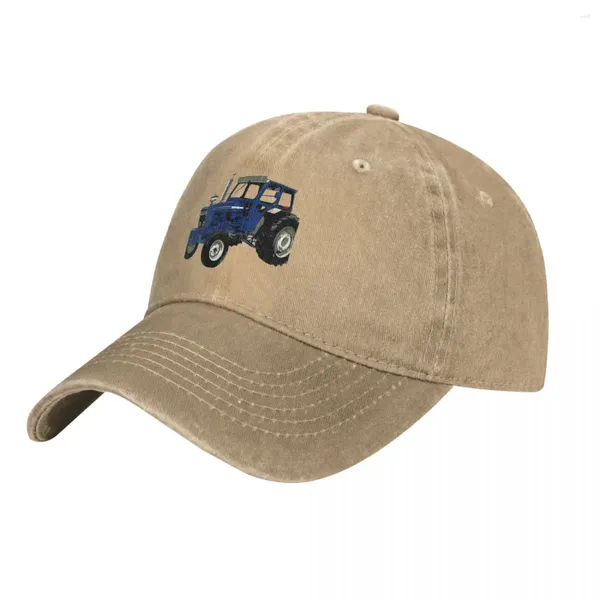 Ball Caps Traktor Blau Baseball Kappe Old Farm Sport Großhandel Gewaschen Trucker Hut Männlich Mode Design Snapback