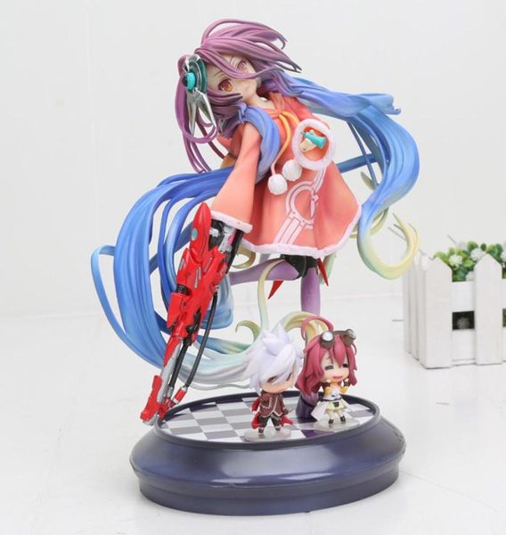 10 estilos Anime No Game No Life 2 Shiro Game of Life Pintado de segunda geração Game of Life 17 escala modelo de figura de ação em PVC T2001740672