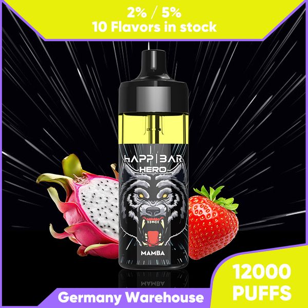 12000 Puffs Vape Box Pen Puff 12k Einweg-Vapes Vape desechable E-Zigaretten-Vapers desechables 2% 5% Vaporizer Aufladen kostenloser Versand Vape Pen