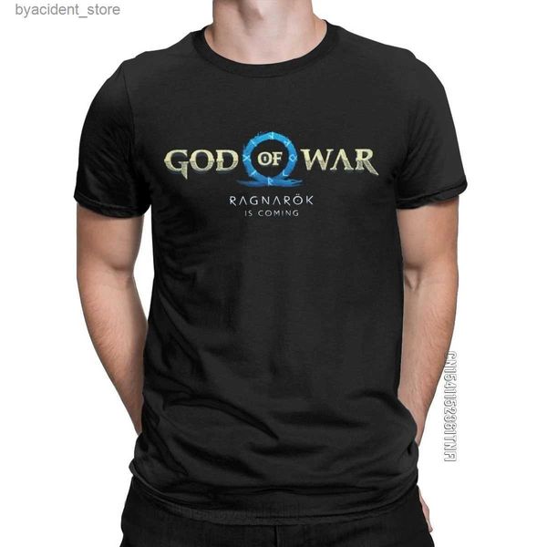 T-shirt da uomo Divertente God Of War 2 Ragnarok Is Coming T-shirt da uomo O Collo T-shirt in cotone T-shirt classica a maniche corte Taglie forti L240304