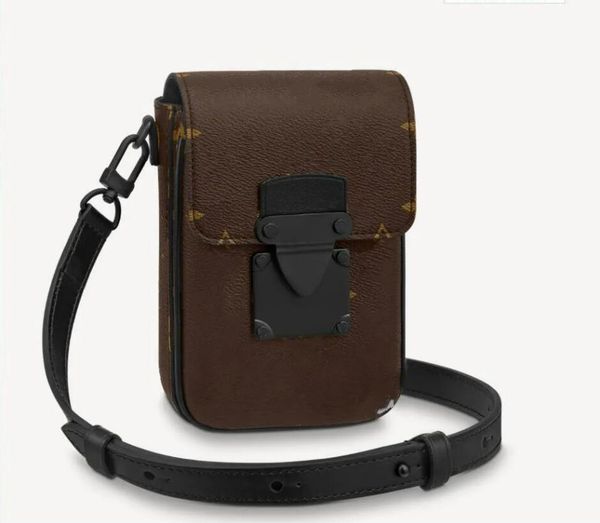 Neue Designer-Umhängetasche S-LOCK-Dekoration Mini-Messenger-Taschen Canvas-Leder für den täglichen Gebrauch Handy-Handtasche Mode-Monogramm-Paket m81522