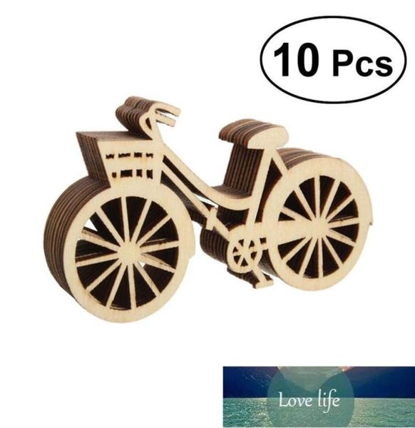 10 pçs de madeira bicicleta recorte folheados fatias artesanato enfeite para diy artesanato ornamento decoração para festa de casamento 1859858