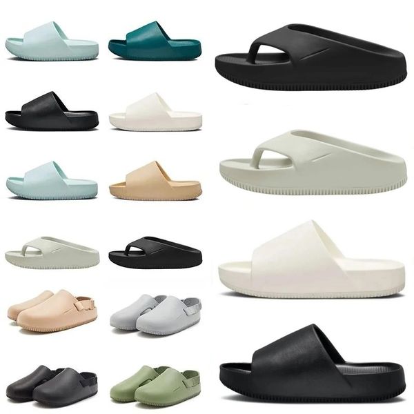 Sandálias de designer chinelo homens mulheres verão slides preto vela geode teal jade gelo gergelim luz fumaça cinza solo preto verde mens chinelos plataforma tamanho sólido 36-45