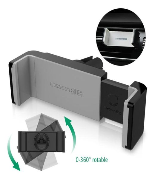 Ugreen Universal-Autotelefonhalter für Lüftungsschlitze, GPS-Ständer, 360-verstellbarer Handyhalter für Smartphones2006271