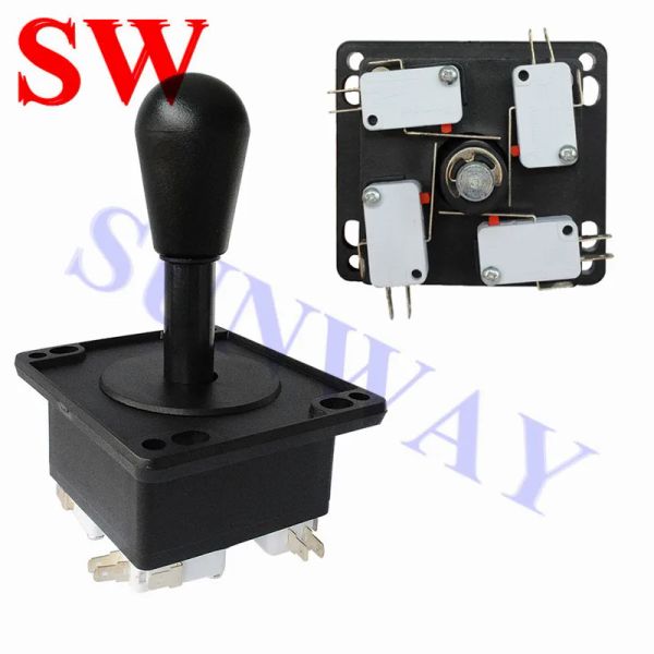 Joysticks 2pcs Happ Joystick Heavy 2/4/8 Yollar Oyun Arcade Arcade Joystick Micro Vinç Oyun Aksesuarları Oyun Denetleyicisi