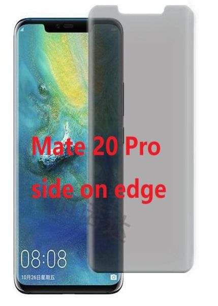 Antiriflesso per Huawei Mate 20 Pro Mate 20 Lite Pellicola protettiva per schermo frontale in vetro temperato privacy1489080