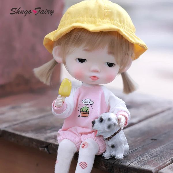 Shuga Fairy Tudou Potato 16 кукол BJD с большой головой 25 см, милая подарочная шарнирная кукла 240301