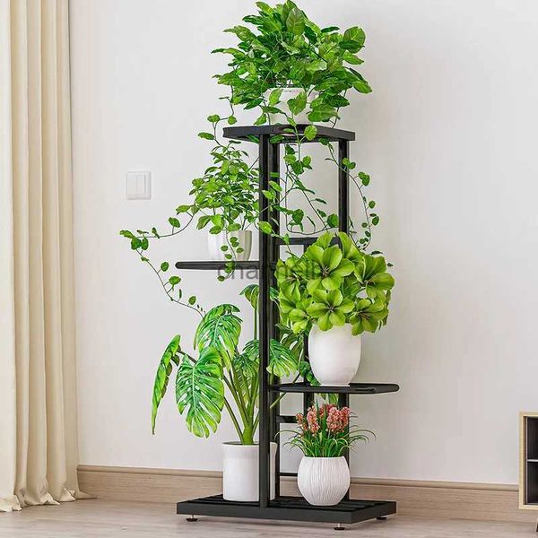 Altri edifici da giardino 4 livelli 5 Supporto per piante in vaso Scaffali portavasi multipli per fioriere Scaffale per fioriere Espositore per organizer per giardino interno YQ240303