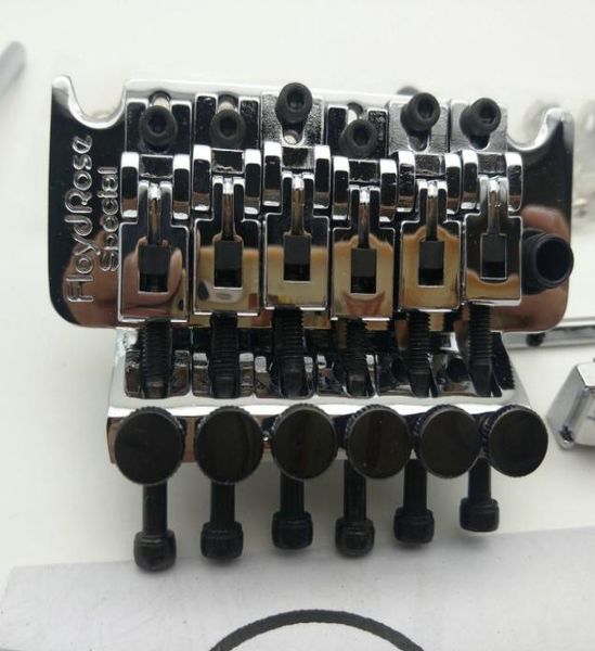 Raro ponte per chitarra FRTS1000 System Tremolo Bridge Dado di bloccaggio 42mm 43mm Argento Made in Korea in stock7351309