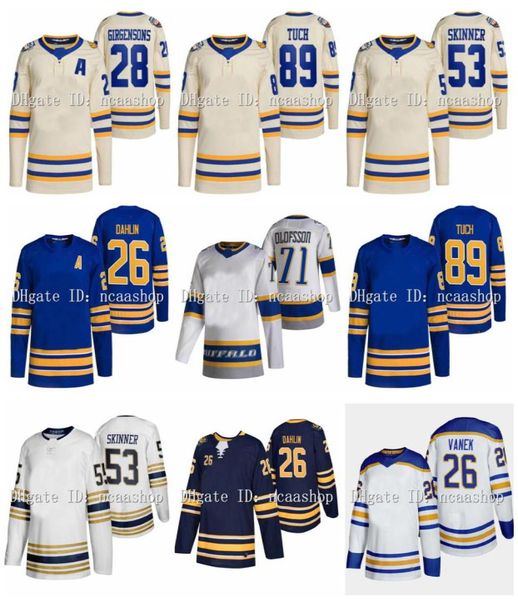 Alex Tuch Sabres Hokey Forması Owen Power 2022 Miras Klasik Rasmus Dahlin Jeff Skinner Ukkopekka Luukkonen Cody Eakin Tage Th9376240