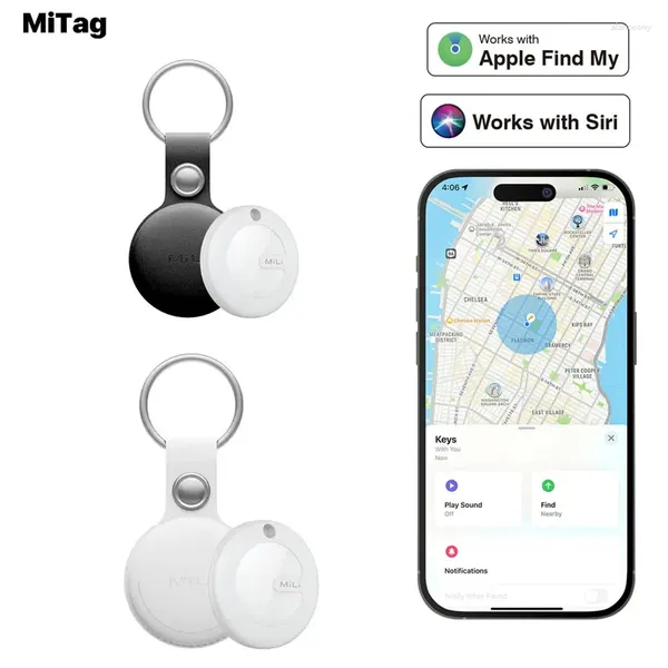 Управление умным домом Mitag Key Finder Поиск предметов Сертифицированный MFi Bluetooth GPS Локатор для кошек и собак Устройство защиты от потери работает с Apple Find