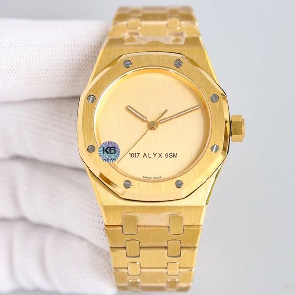 Relógio king de aço masculino e feminino de 37 mm 15550ST versão mais alta do contador de restauração mecânica automática perfeita espelho de safira angular de aço inoxidável