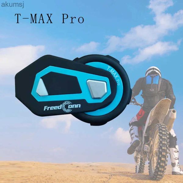 Auricolari per cellulare T Max Pro Interfono per moto Bluetooth Auricolare per casco 6 Riders BT 5.0 1200M FM Interfono per motore Comunicatore Auricolare YQ240304