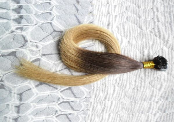 Ombre TB27 1gs estensione dei capelli umani di fusione della cheratina dritta 100s estensione dei capelli punta piatta cheratina 100g estensioni dei capelli al Ca1106112
