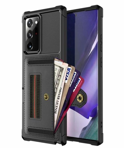 Capa de bolso para cartão de proteção total à prova de choque para Samsung Galaxy Note 20 S21 Ultra 10 9 S9 S20 S10 Plus S 21 Bolsa para celular 3309798