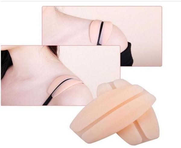 Disponível almofadas de ombro macias silicone antiderrapante almofadas de ombro sutiã cinta almofadas titular alívio da dor 200 pçs dhl9718555