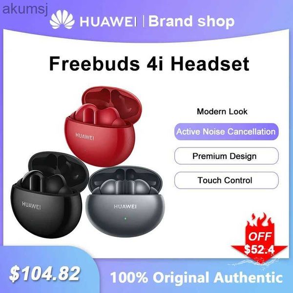 Auricolari per cellulare Huawei Freebuds 4i Auricolare Bluetooth wireless Auricolari con cancellazione attiva del rumore Cuffie sportive stereo in-ear per tutti i telefoni YQ240304