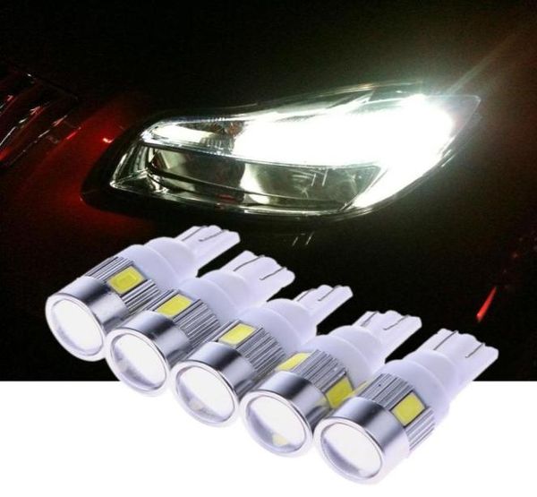 5 Pz / lotto LED Indicatori di spazio per auto 12 V 3 W T10 5630 6SMD Luci di parcheggio per auto Luce targa automatica 1 Din car styling3308775