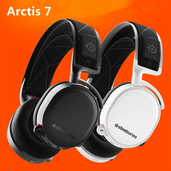 Fones de ouvido SteelSeries Arctis 7 Wireless Gaming Headset com DTS Headphone:X 7.1 Surround para PC Playstation 4 VR Android e iOS