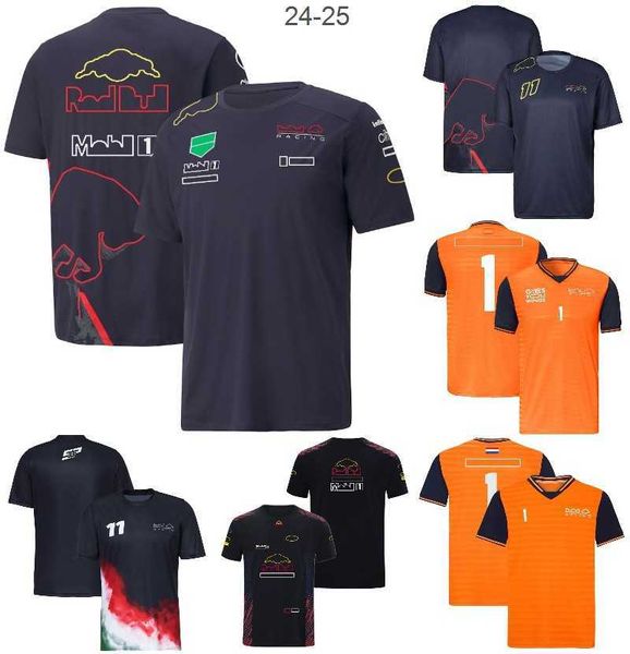T-shirt da uomo 2022 Nuova maglietta da pilota F1 Formula 1 Team Racing Suit T-shirt Manica corta Estate Uomo Top Tifosi di auto Camicia ad asciugatura rapida Maglia da motocross