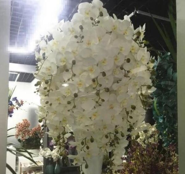 Flores decorativas 70cm borboleta artificial orquídea flor de seda glicínias phalaenopsis longa casa jardim festa decoração de casamento jantar cent 2024304