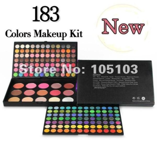Todo o conjunto de maquiagem profissional 183 cores paleta de maquiagem sombra blush fundação pó facial paleta cosmética 4311982