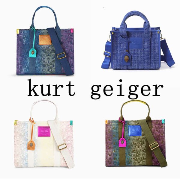 Kurt Geiger Handbag Woman tela Rainbow Tweed Men Designer The Tote Bag Luxury Spalla Crossbody Bagugh Shop Top Fashion Clutch Travel Duffle Duffle