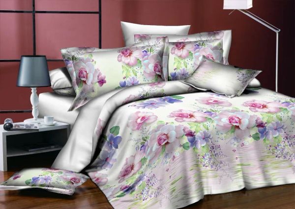 conjuntos de roupas de cama vermelhas roxa rosa azul branco jacquard lençol lename de camas de cama capa de edredão conjunto de roupas de cama de alto grade lençóis de cama de flor 3d