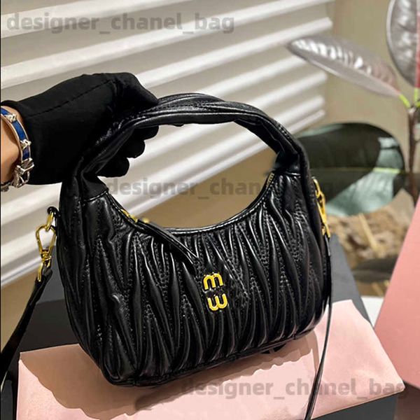 Cross Body Miui Hobo Wander Matelasse Hot Bag Luxuriöse Damen-Unterarm-Designer-Geldbörsen-Clutch mit Schultergurt, Tragetasche mit Reißverschluss CHD2309278-25 xrong_totes T240304