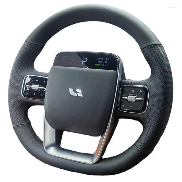 Capas de volante de camurça de couro personalizado privado capa costurada à mão para li xiang líder ideal um l7 l9 19-23 carro