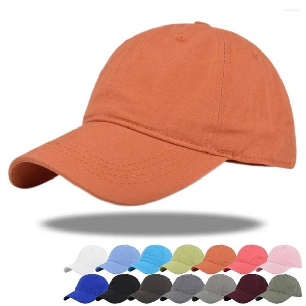 Ball Caps Großhandel Casual Sport Hüte Damen Visier Hut Einfarbig Baseball Individuelles Logo