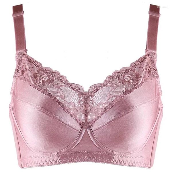 Reggiseni Per donna Taglie forti Figura intera Non imbottito Reggiseno con ferretto in pizzo floreale 34 36 38 40 42 44 46 48 C D E F G H