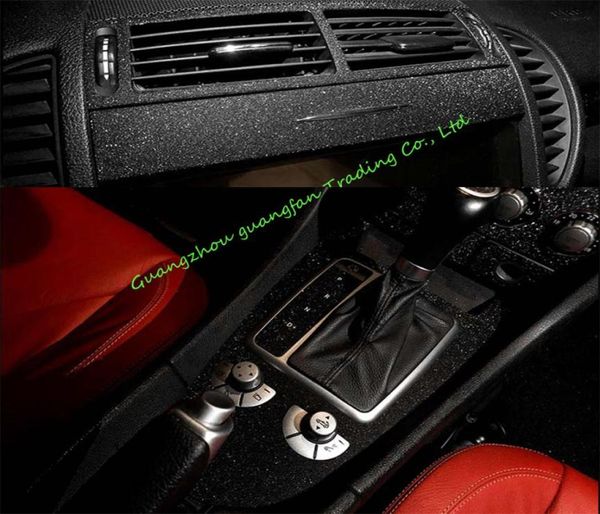 CarStyling Nuova Fibra di Carbonio Interni Auto Center Console Cambiamento di Colore Stampaggio Decalcomanie per Mercedes SLK R170171 200420106167168