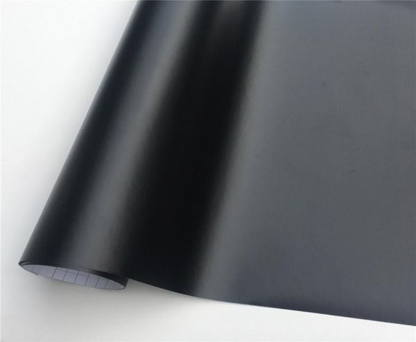 Pellicola vinilica nera opaca Adesivo per pellicola avvolgente per auto Avvolgimenti per veicoli Console Cover per telefono per computer Skin3991909