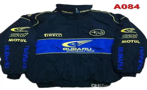 Autunno Inverno Uomo039s Abbigliamento Moto Giacca da ciclismo Marea Cotone Tuta antivento Subaru Ricamo Cotone Nascar Moto Ca3171440