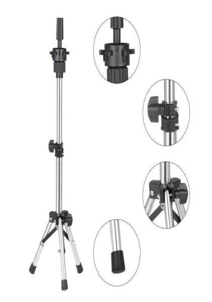 Treppiede regolabile per parrucchiere Supporto per testa di manichino Parrucchiere Testa per formazione Morsetto per stampo Falso Stand Parrucca per capelli1625422