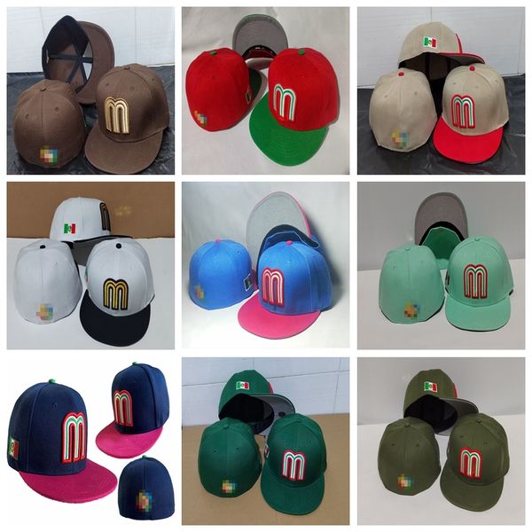 Estilo de verão Gorra México M letra bonés de beisebol osso homens marca de alta qualidade unisex hiphop chapéus totalmente fechados