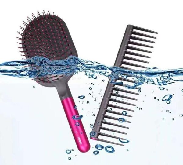 Escovas de cabelo Almofada de Ar Saco Pente Massagem Couro Cabeludo Especial Massagens de Duas Peças Pentes Cabelos Lisos Comb5356611