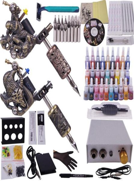 Equipamento de tatuagem profissional kit de tatuagem completo cosméticos superiores suprimentos de tatuagem cosmética2833202