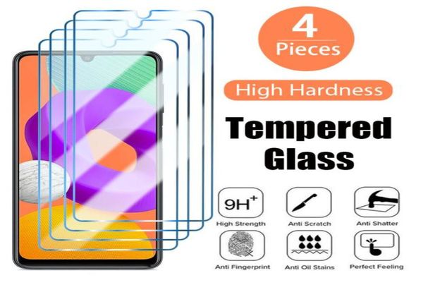 4PCS Displayschutzfolie für Samsung Galaxy A52 A12 A32 A22 5G gehärtetes Glas für A72 A51 A41 A31 A70 A40 Telefonglas7133989