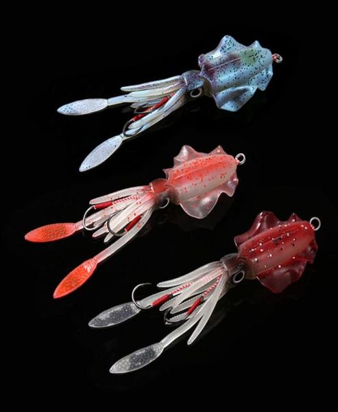 15cm 60g brilho uv pesca isca de lula macia polvo calamar pesca mar mar pescawobbler isca jigs iscas de pesca silicone lures1773040