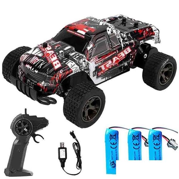 Electricrc Auto Rc Monster Truck Hochgeschwindigkeits-Offroad-Cler Drift Radio gesteuert durch Rallye-Fernbedienung im Maßstab 120 Kinderspielzeug für Jungen Dr Dhvib