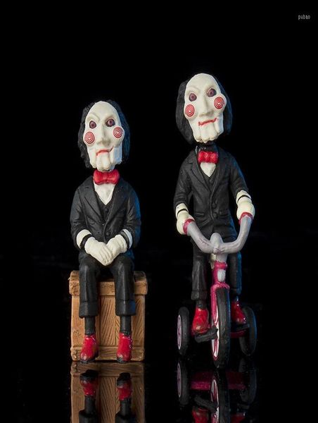 Decorazioni interne Saw Horror Figurin Car Doll Billy Mini Action Figures in PVC Figure da collezione Accessori per la decorazione del giocattolo3407190