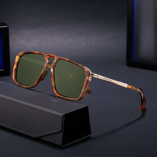 2024 Новая коробка Поляризованные солнцезащитные очки для вождения на открытом воздухе для мужчин Оттенки Модельер Женская тенденция Роскошная классическая винтажная маленькая оправа