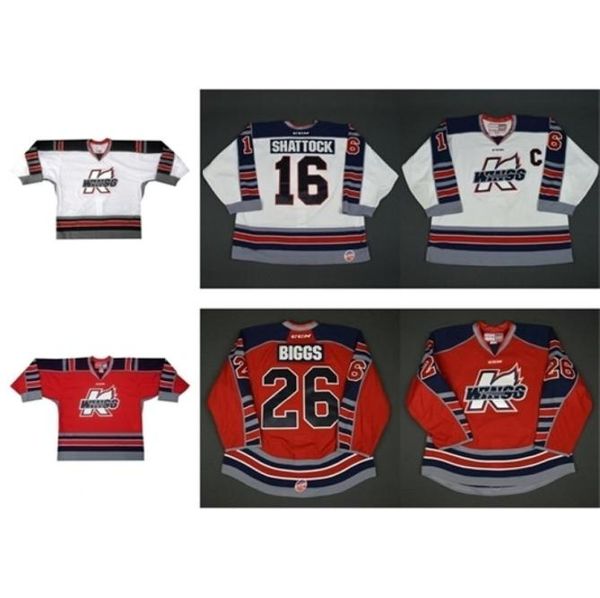 C26 Nik1 Mens Womens Kids Personalizar ECHL Kalamazoo Wings 16 Tyler Shattock 26 Tyler Biggs Costurado Barato Hóquei Jerseys Goalit Cut9470667