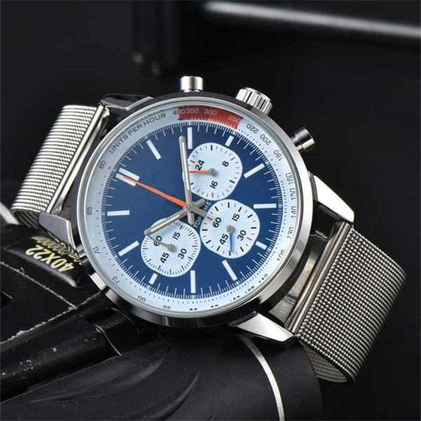 68% DI SCONTO orologio Orologio Top Time Movimento al quarzo da uomo Tutti i quadranti Orologio da polso con cinturino in pelle retrò Splash Impermeabile Analogico Casual Montre De Luxe