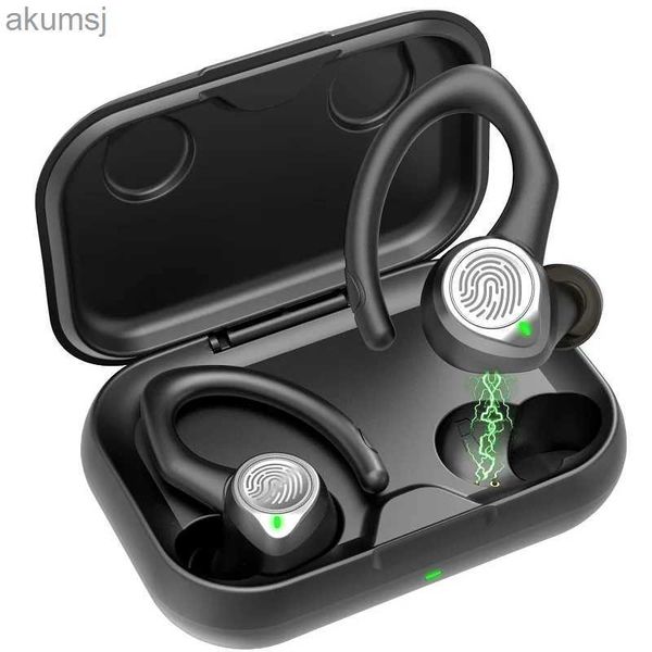 Handy Kopfhörer Bluetooth-kompatibel Kopfhörer Mit Mikrofon Drahtlose Kopfhörer Sport Wasserdichte Headset HiFi Bass Stereo Ohrhörer Touch Control YQ240304