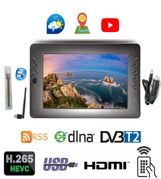 Leadstar 996 9inch Leadstar 996 9inch Taşınabilir Dijital Analog Sinyal Televizyonu H265 DVBT2 1024600 RSS DLNA USB WiFi Araba TV Cha3831399