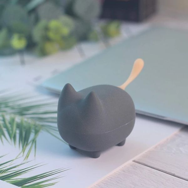 Alto-falantes Bluetooth Áudio Mini Cartoon Pequeno Canhão de Aço Ao Ar Livre Subwoofer Portátil Bonito Pet Cat Speaker